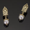 Atlantean pearl earrings in 18K