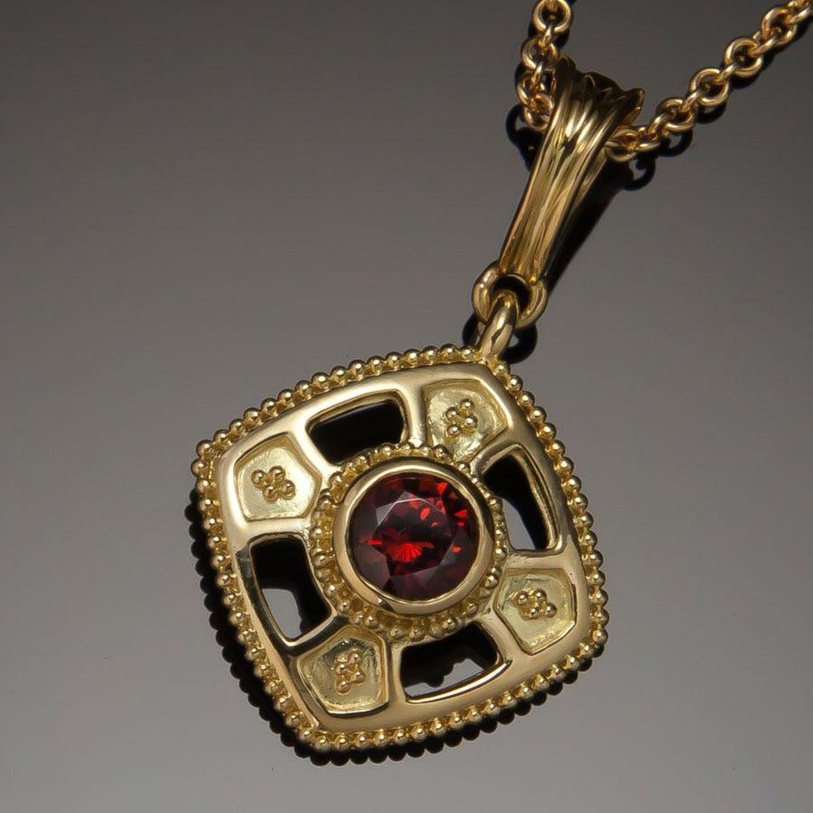 Garnet Classical Pendant