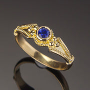 Blue Sapphire Classical Ring