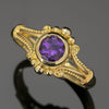 Amethyst Classical Ring in 18K gold