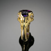 Bold Amethyst & Diamond Ring