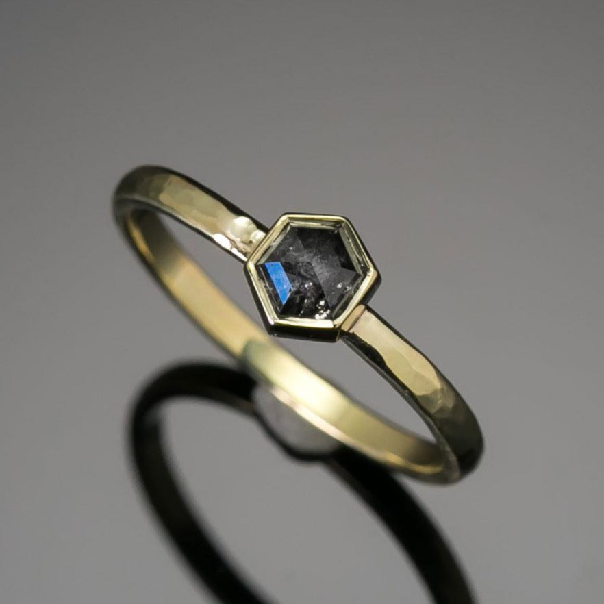 raw diamond ring