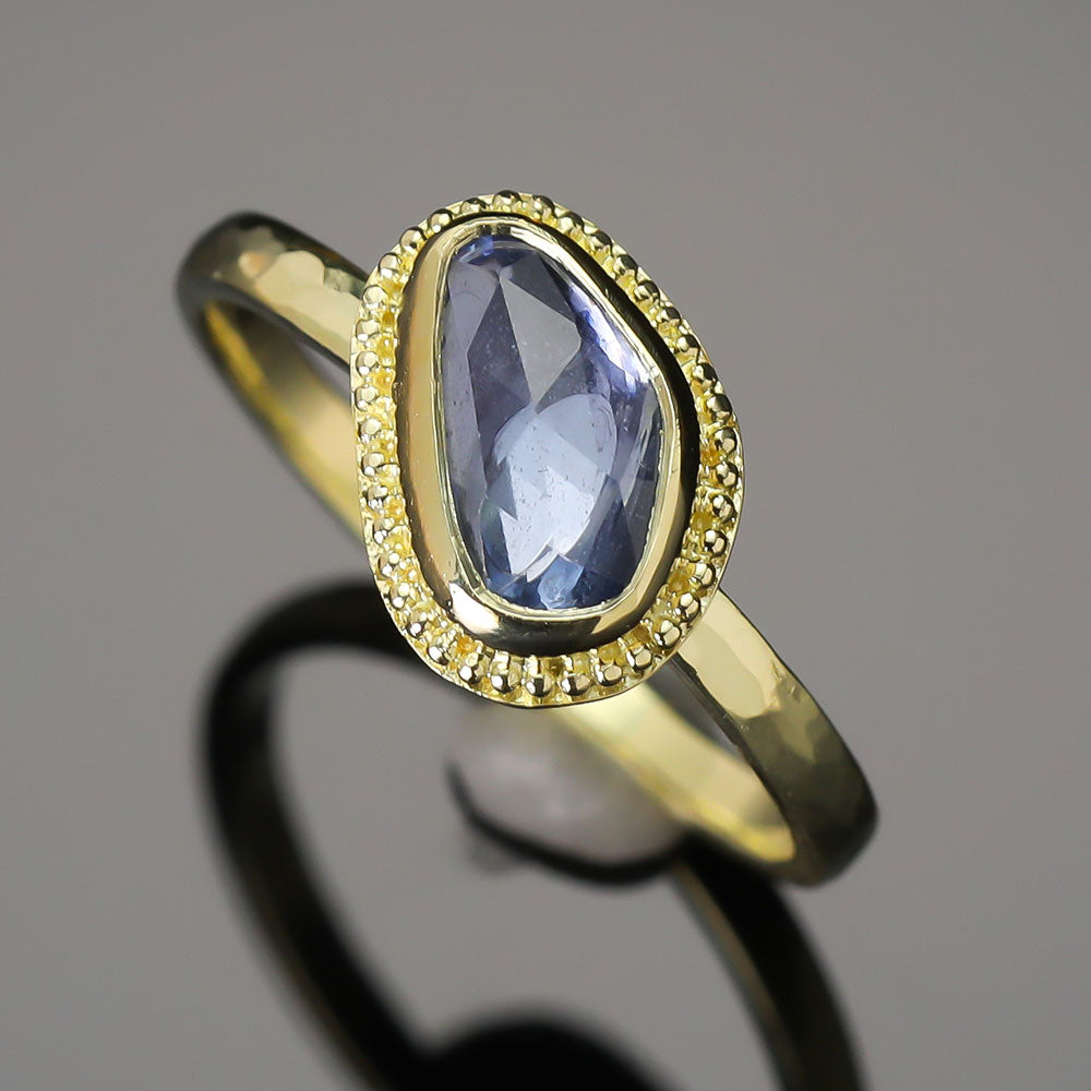 Blue Sapphire 18K Treasure Gold Ring