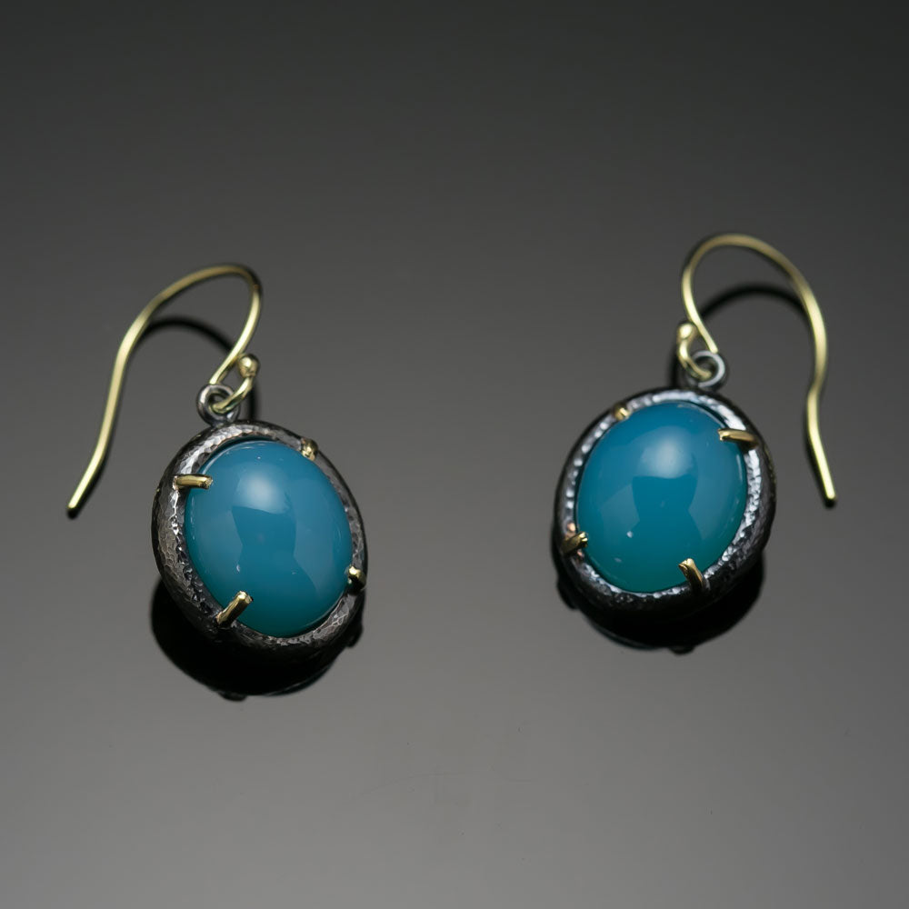 Marianas Blue Chalcedony Earrings