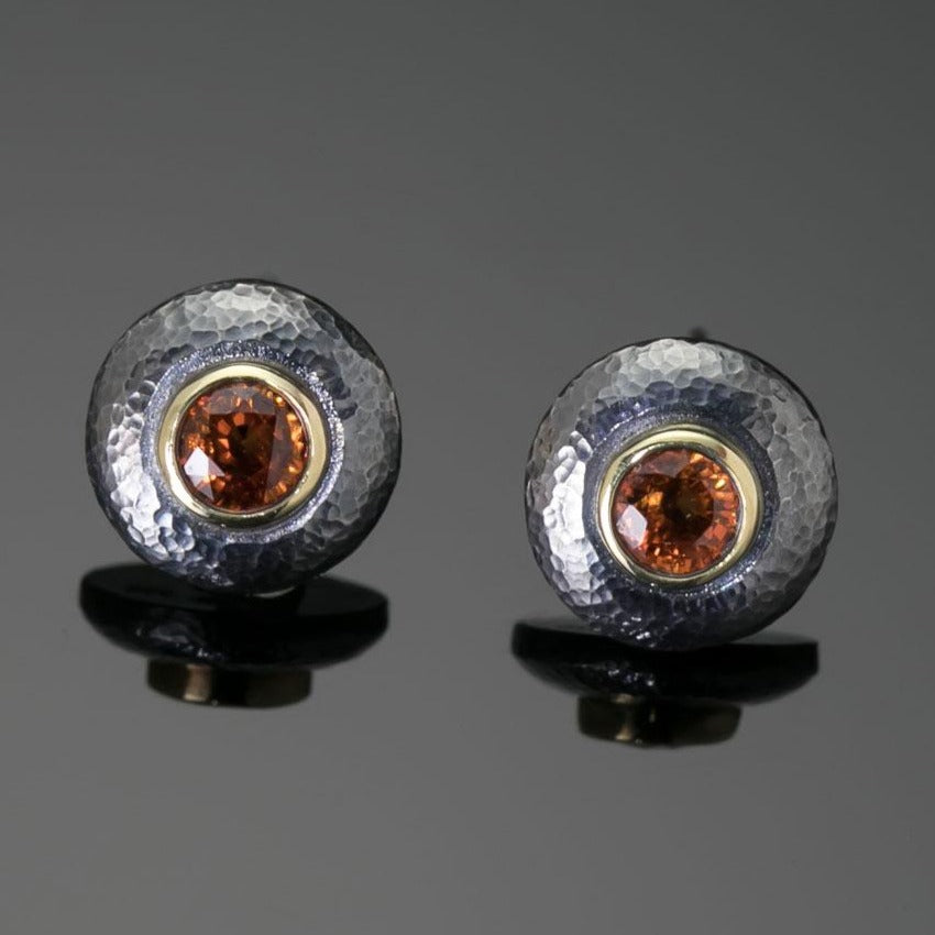 Marianas Orange Sapphire Earrings