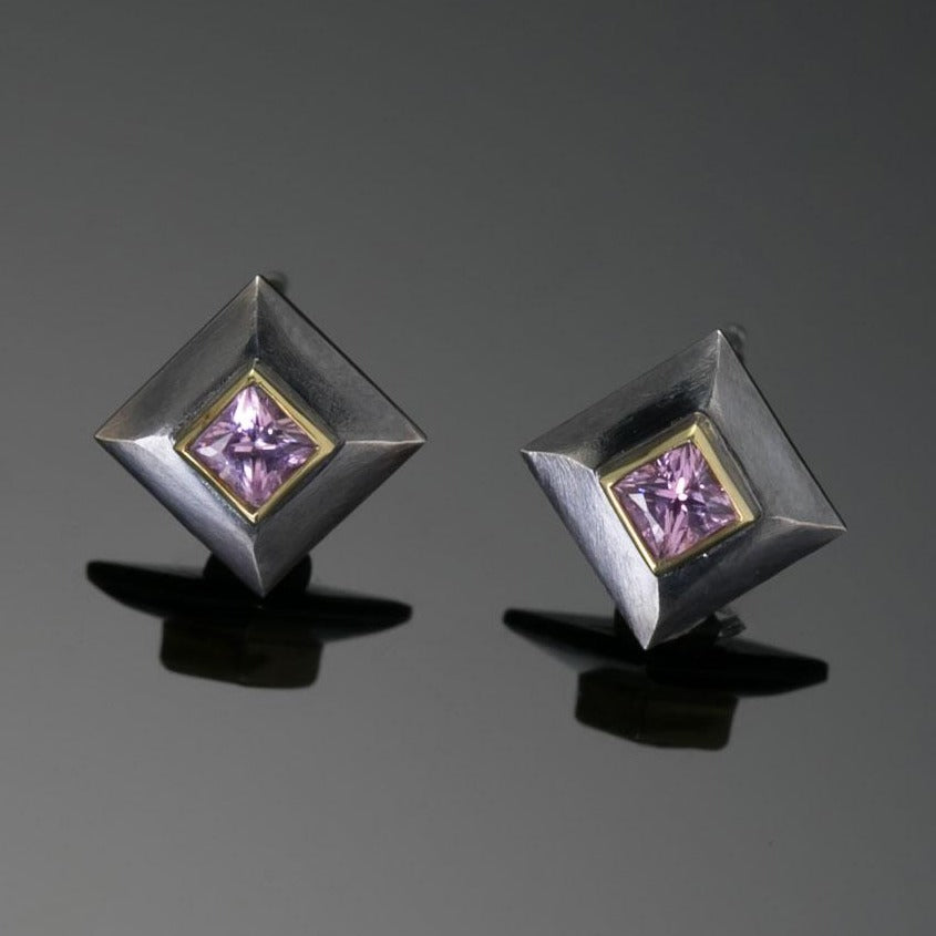 Marianas Pink Sapphire Earrings