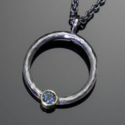 Marianas Sapphire Water-Ripple Pendant