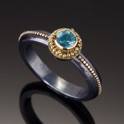 Blue Zircon Marianas Ring