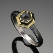 raw diamond ring