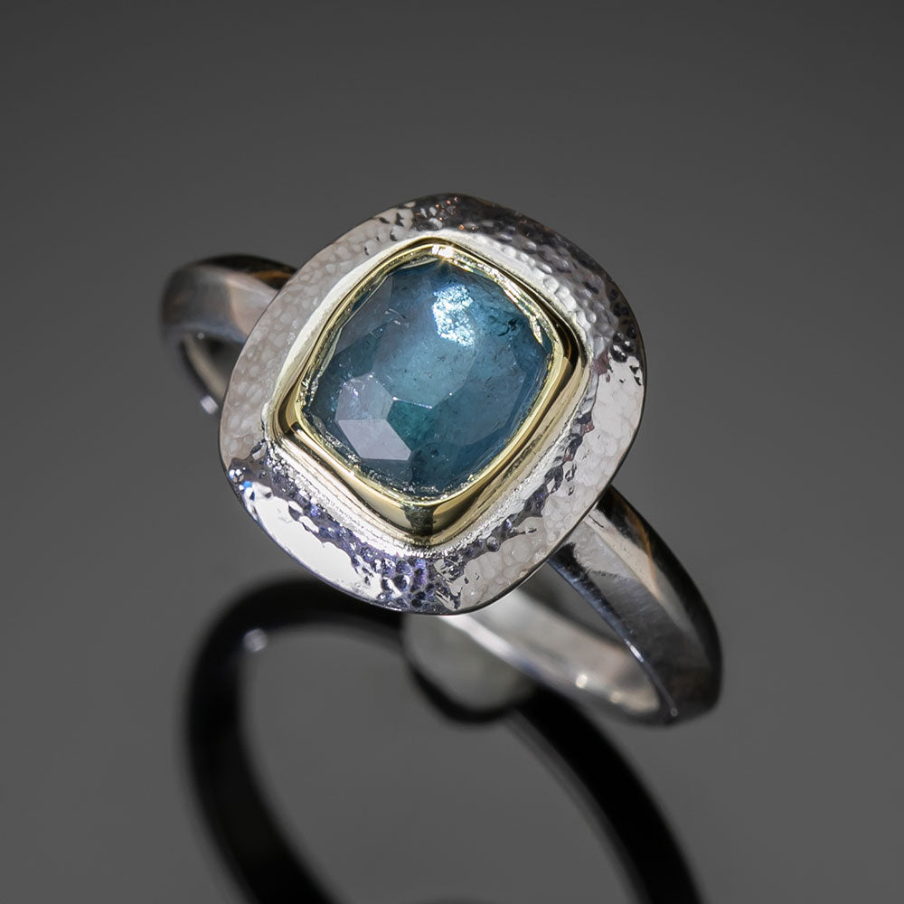 Blue-Green Tourmaline Marianas Ring 2