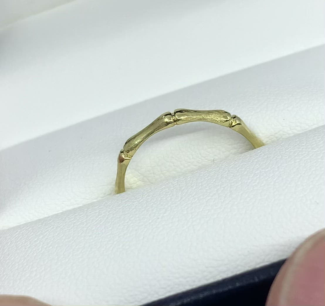 Bamboo 18K Treasure Gold Ring