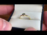 video of 18K raw diamond treasure ring